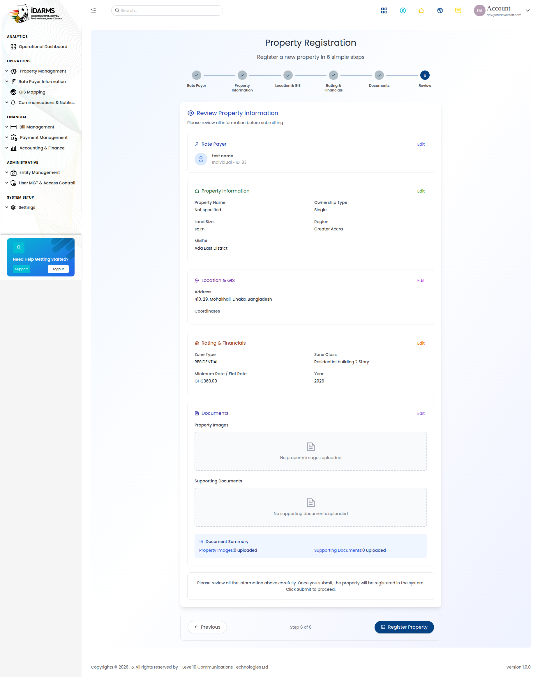 Step 6 - Review