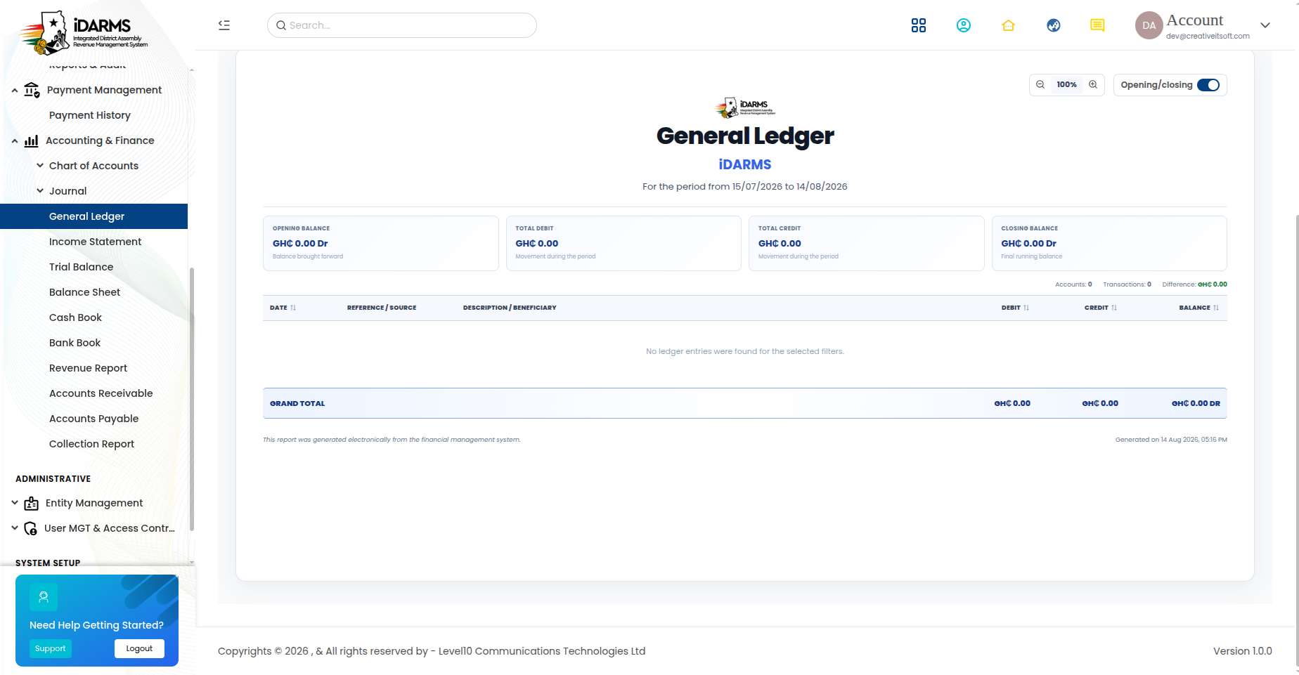 General Ledger